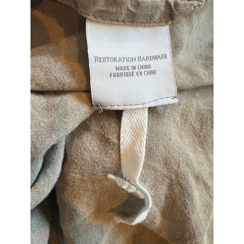 Restoration Hardware 100% Linen Duvet Cover King Beige Coastal Minimalist